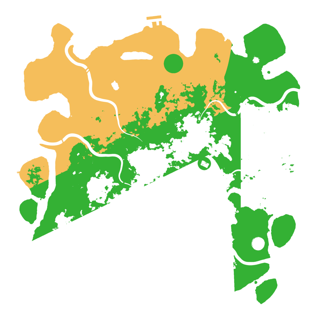 Biome Rust Map: Procedural Map, Size: 4400, Seed: 931471730