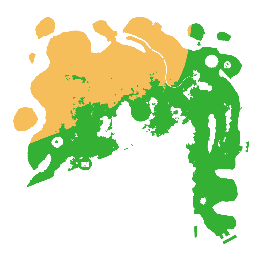 Biome Rust Map: Procedural Map, Size: 3600, Seed: 2002