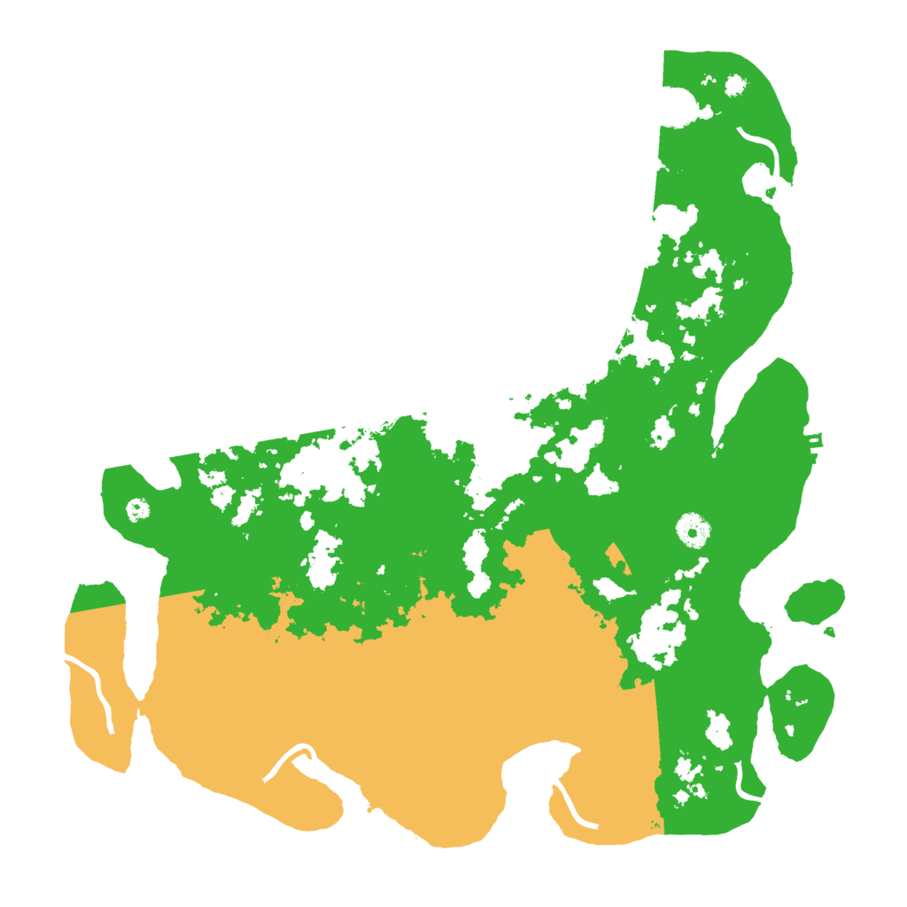 Biome Rust Map: Procedural Map, Size: 4000, Seed: 135451551