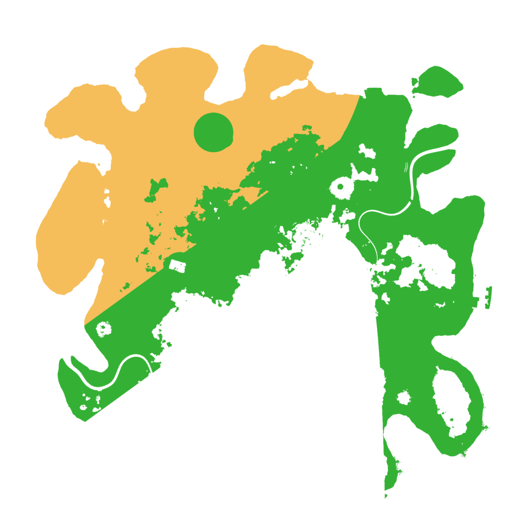 Biome Rust Map: Procedural Map, Size: 3500, Seed: 946371173