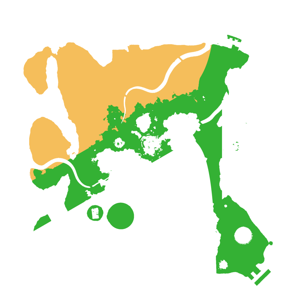 Biome Rust Map: Procedural Map, Size: 3000, Seed: 555555555