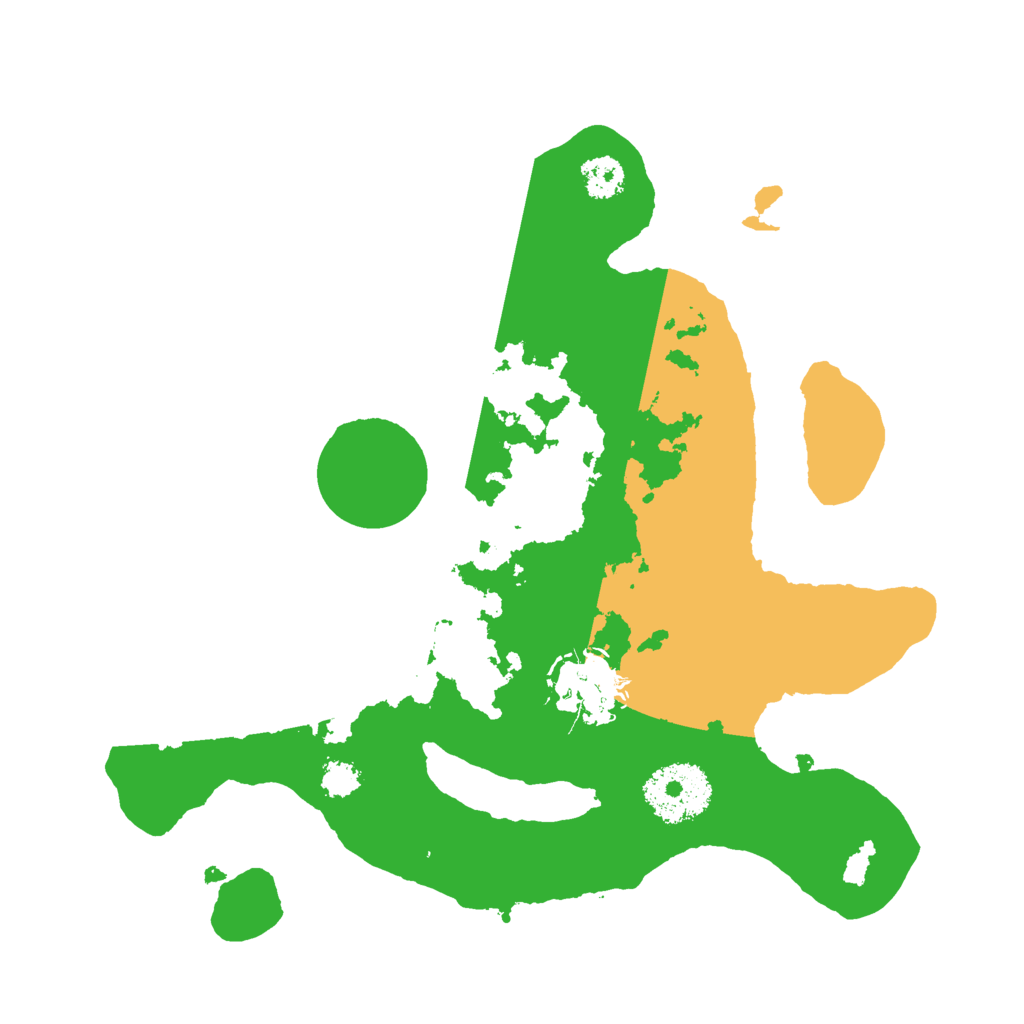 Biome Rust Map: Procedural Map, Size: 2500, Seed: 233879880