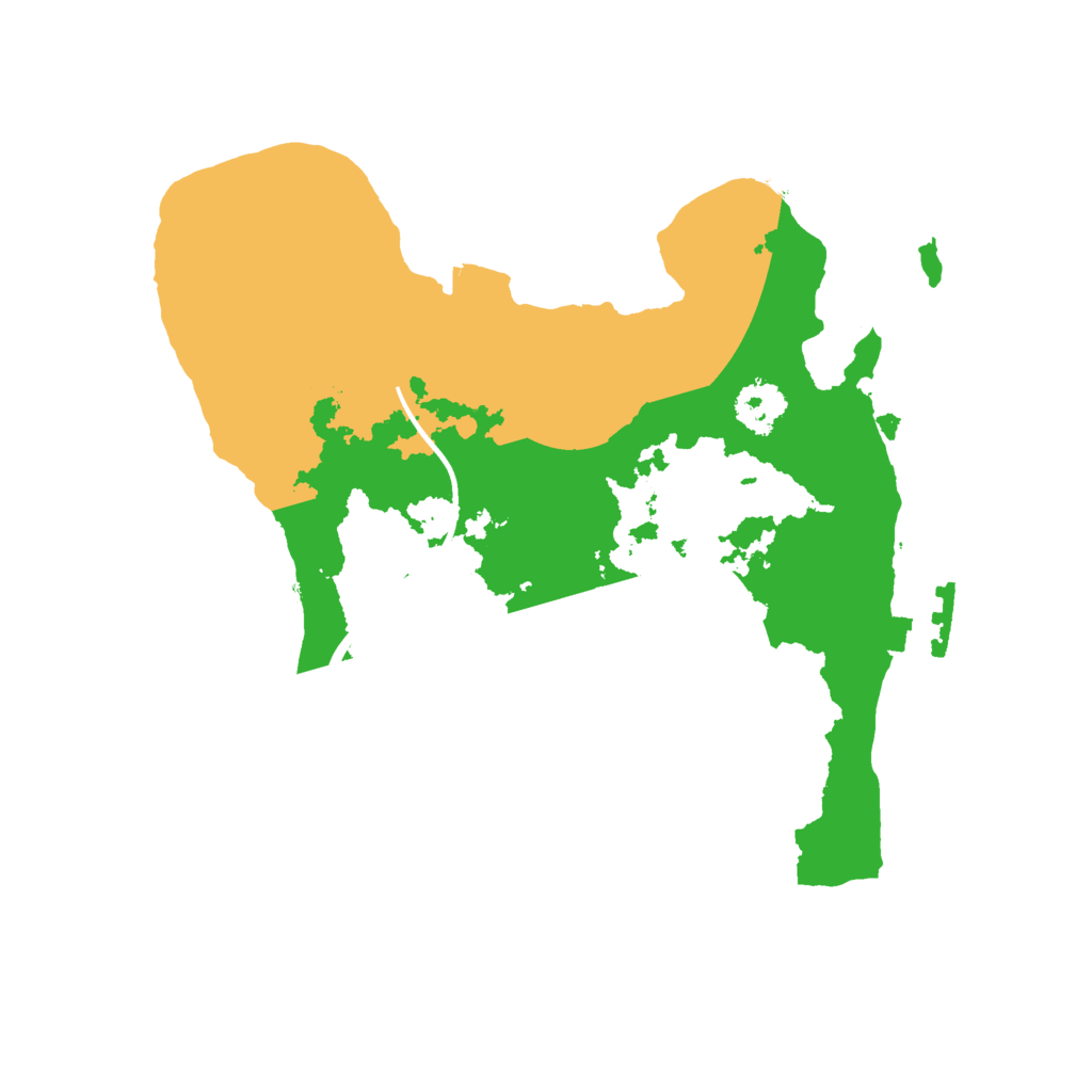 Biome Rust Map: Procedural Map, Size: 2200, Seed: 1615407826