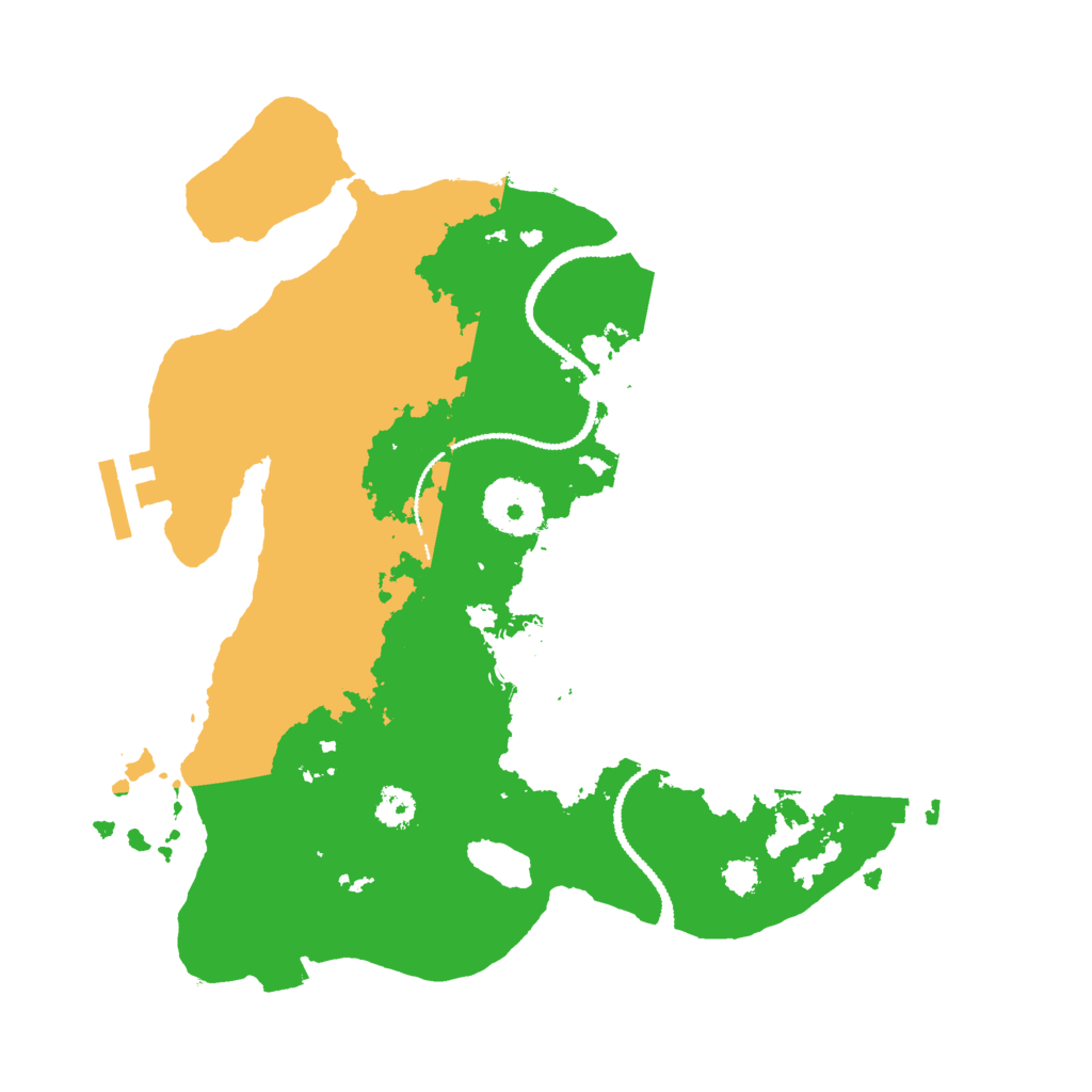 Biome Rust Map: Procedural Map, Size: 2750, Seed: 34483