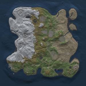 Thumbnail Rust Map: Procedural Map, Size: 3500, Seed: 843176921, 19 Monuments