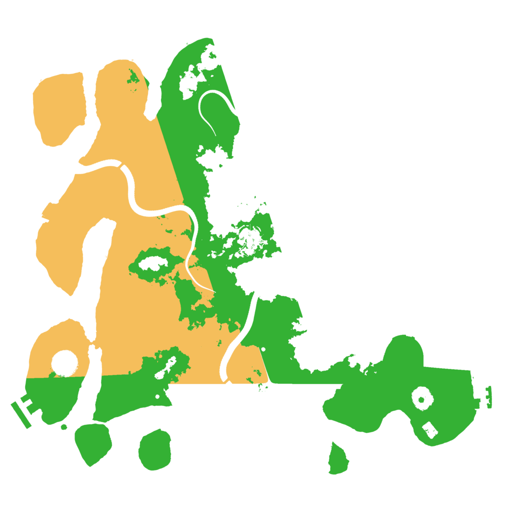 Biome Rust Map: Procedural Map, Size: 3500, Seed: 111542531