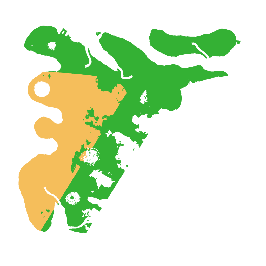 Biome Rust Map: Procedural Map, Size: 3000, Seed: 2444172