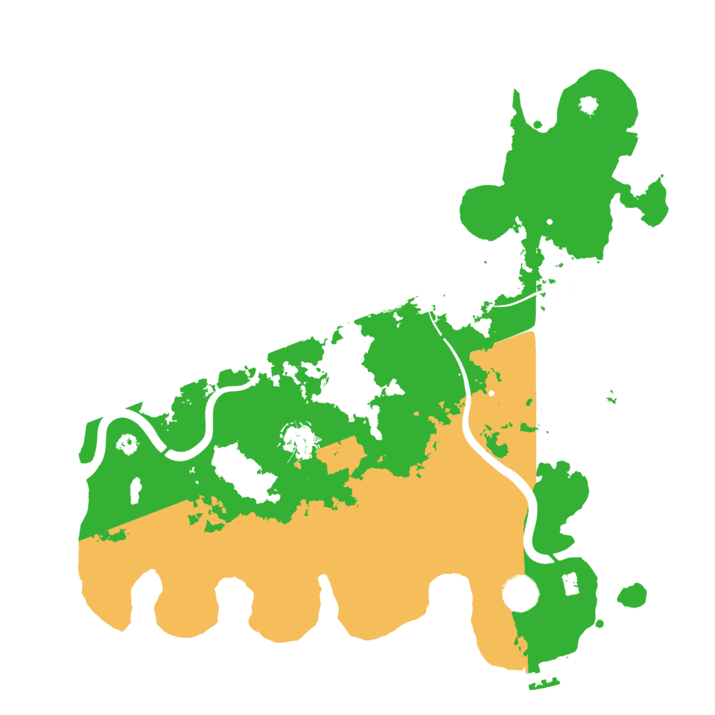 Biome Rust Map: Procedural Map, Size: 3500, Seed: 1542783553