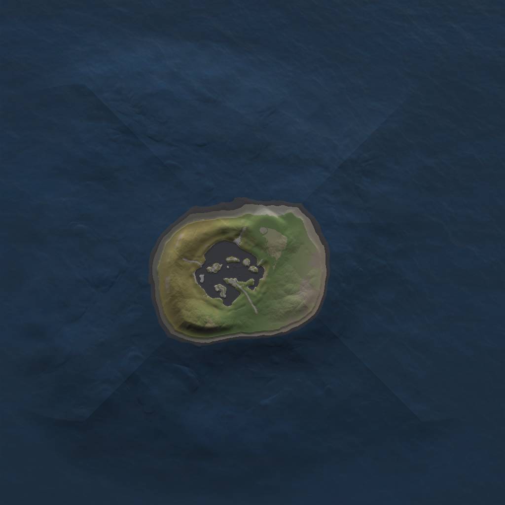 Rust Map: Barren, Size: 1200, Seed: 217811184, 3 Monuments