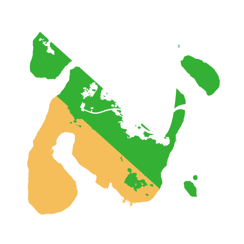 Biome Rust Map: Procedural Map, Size: 2000, Seed: 1092797058