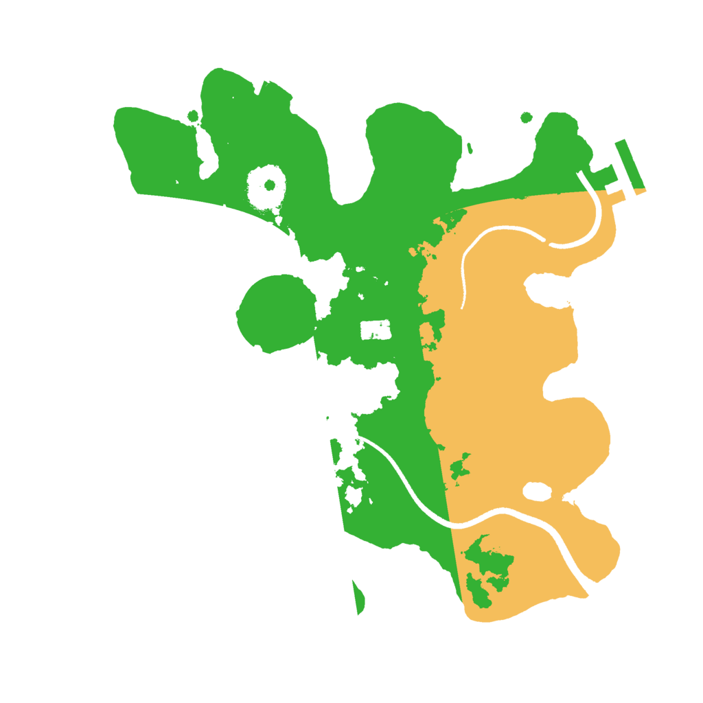 Biome Rust Map: Procedural Map, Size: 2500, Seed: 28571