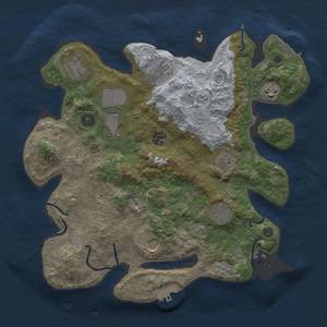 Thumbnail Rust Map: Procedural Map, Size: 3500, Seed: 273299219, 19 Monuments