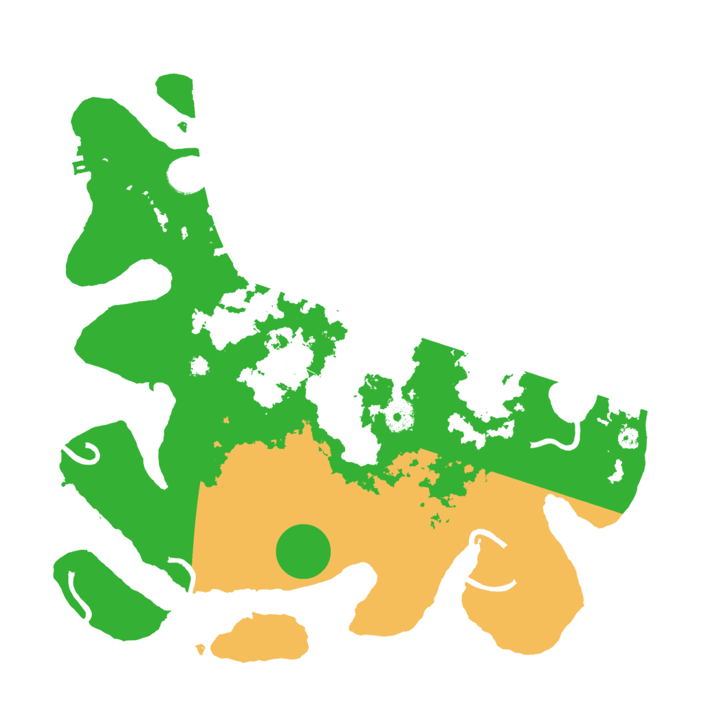 Biome Rust Map: Procedural Map, Size: 3400, Seed: 58688211