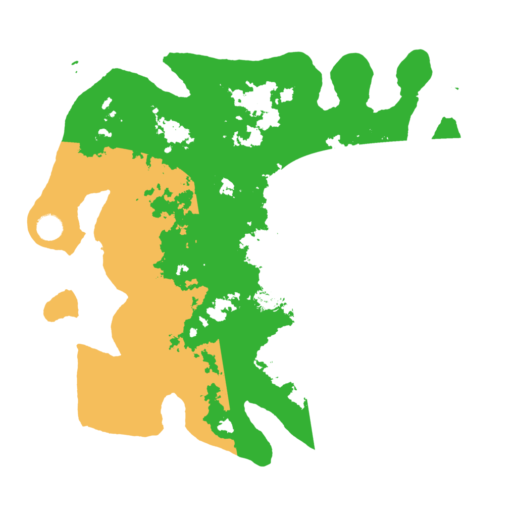 Biome Rust Map: Barren, Size: 3500, Seed: 195245