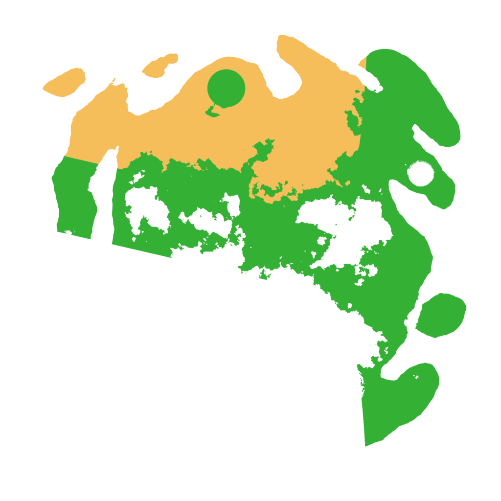 Biome Rust Map: Barren, Size: 3500, Seed: 173736