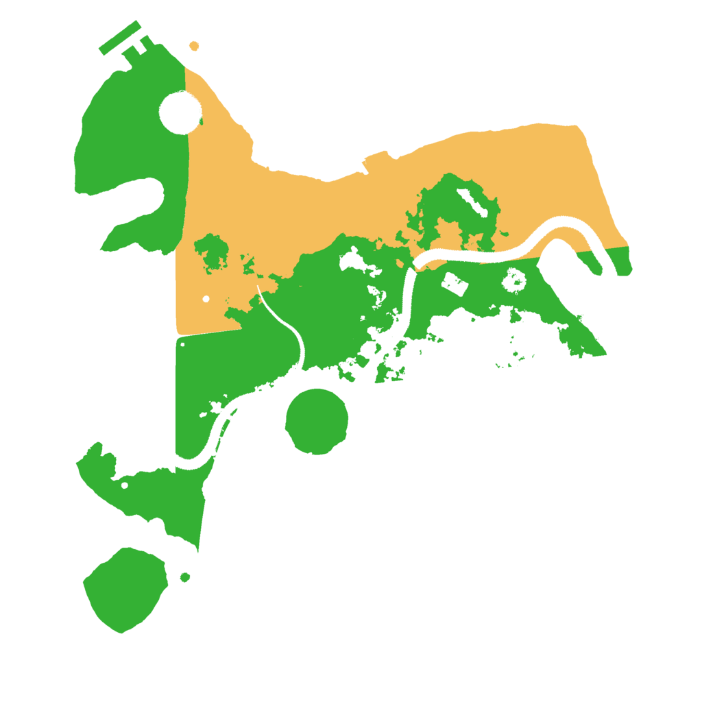 Biome Rust Map: Procedural Map, Size: 3000, Seed: 591568