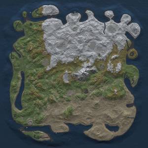 Thumbnail Rust Map: Procedural Map, Size: 5000, Seed: 5000124, 20 Monuments