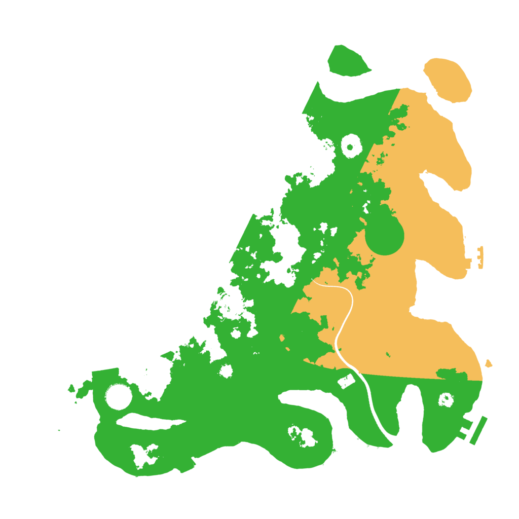 Biome Rust Map: Procedural Map, Size: 3500, Seed: 1977671761