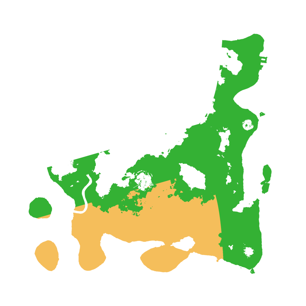 Biome Rust Map: Procedural Map, Size: 3000, Seed: 393025477