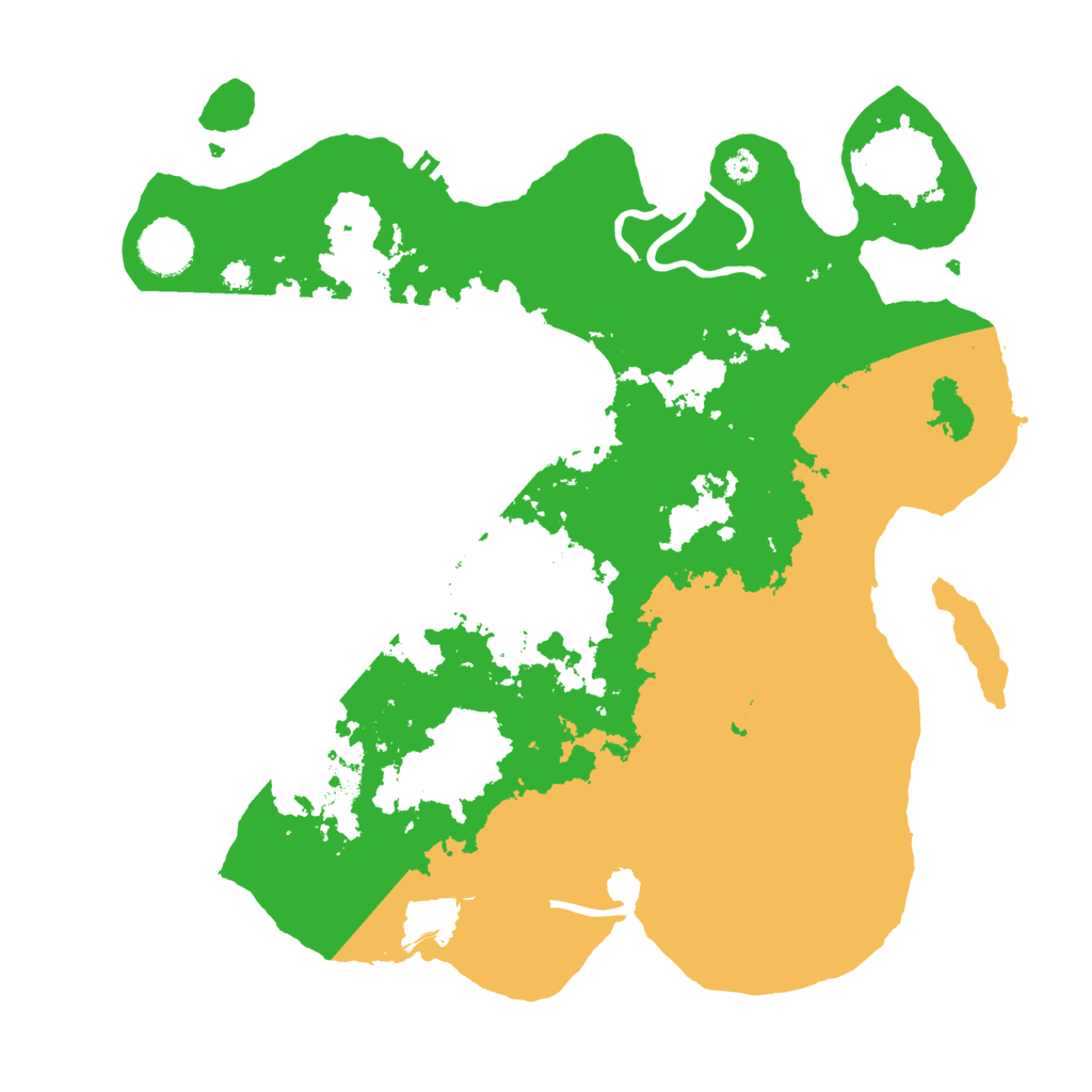 Biome Rust Map: Procedural Map, Size: 3500, Seed: 3816