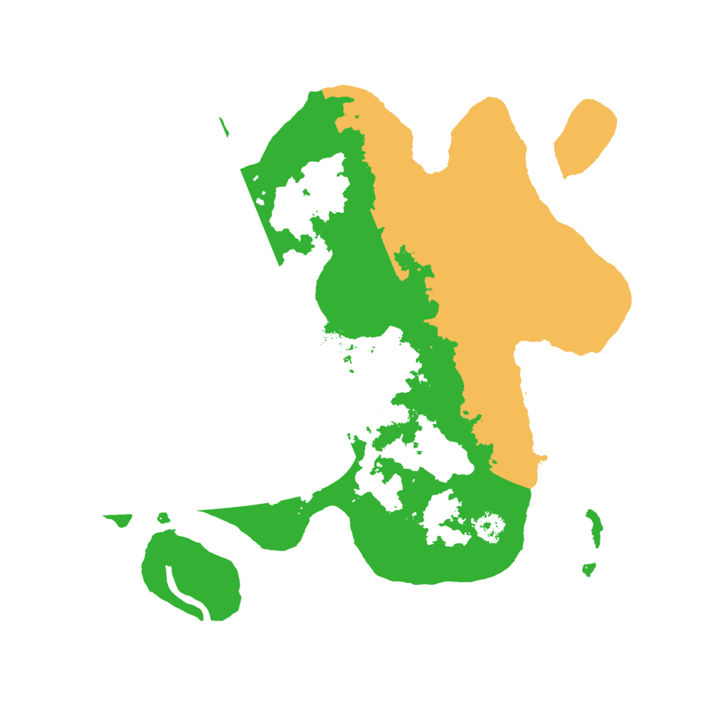 Biome Rust Map: Procedural Map, Size: 2500, Seed: 49723