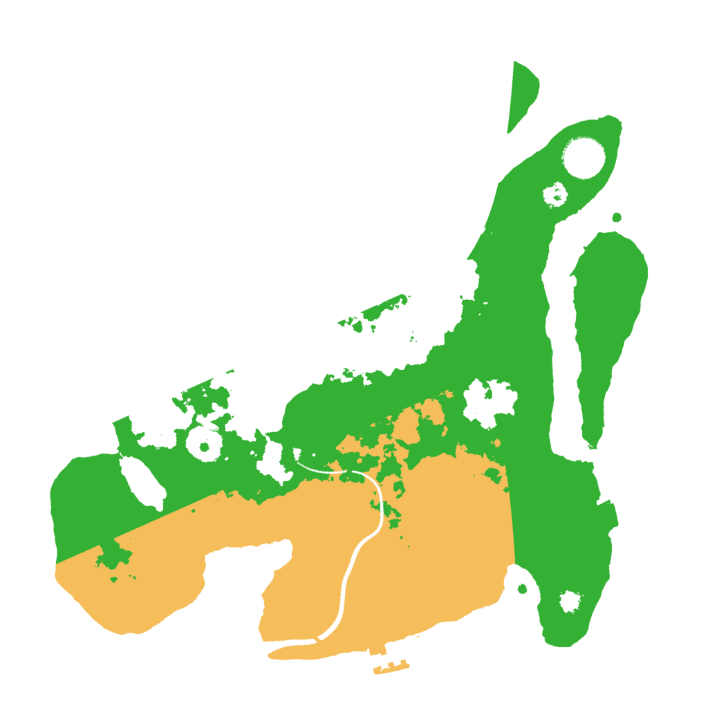 Biome Rust Map: Procedural Map, Size: 3000, Seed: 116811