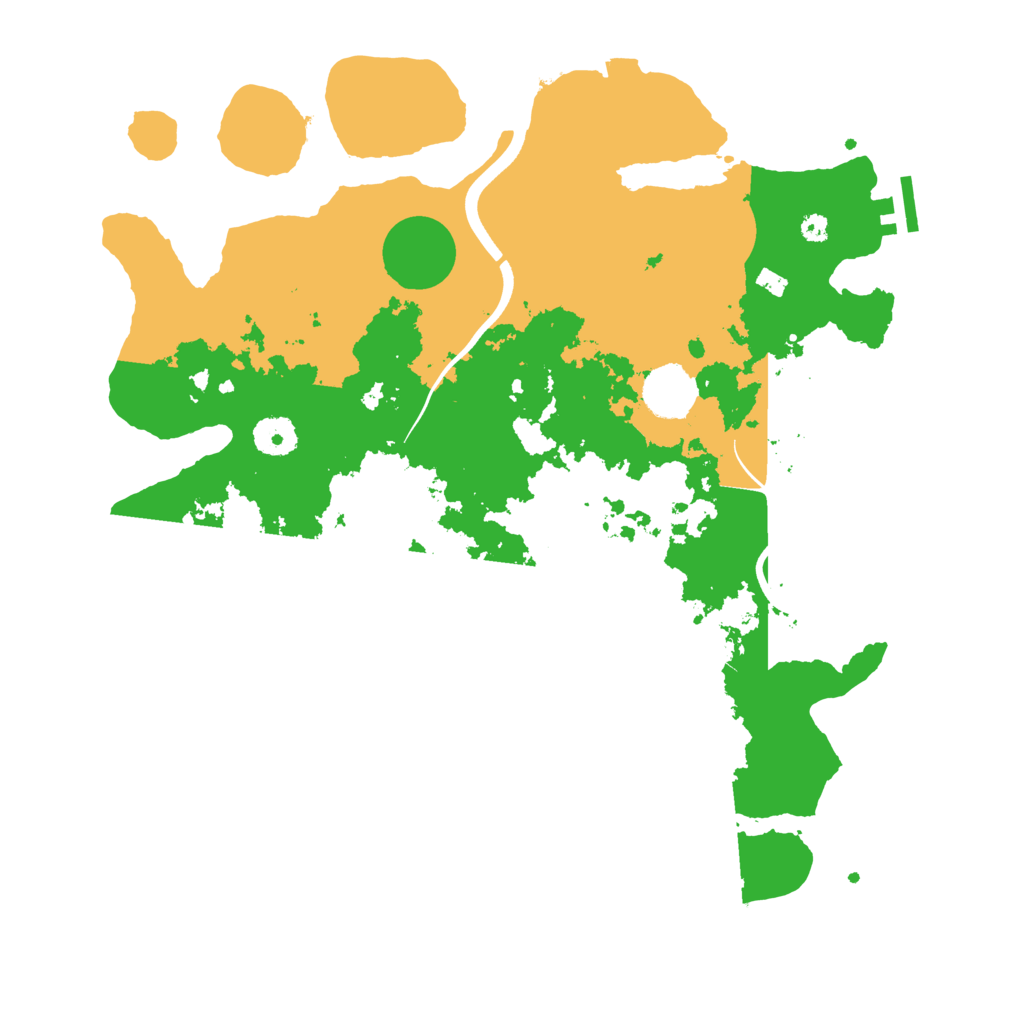 Biome Rust Map: Procedural Map, Size: 3700, Seed: 219647901