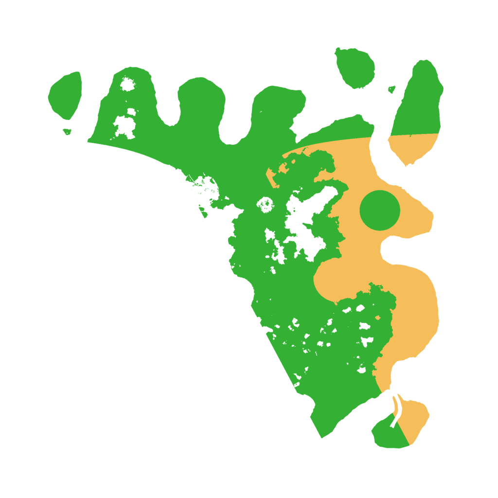 Biome Rust Map: Procedural Map, Size: 3250, Seed: 30035