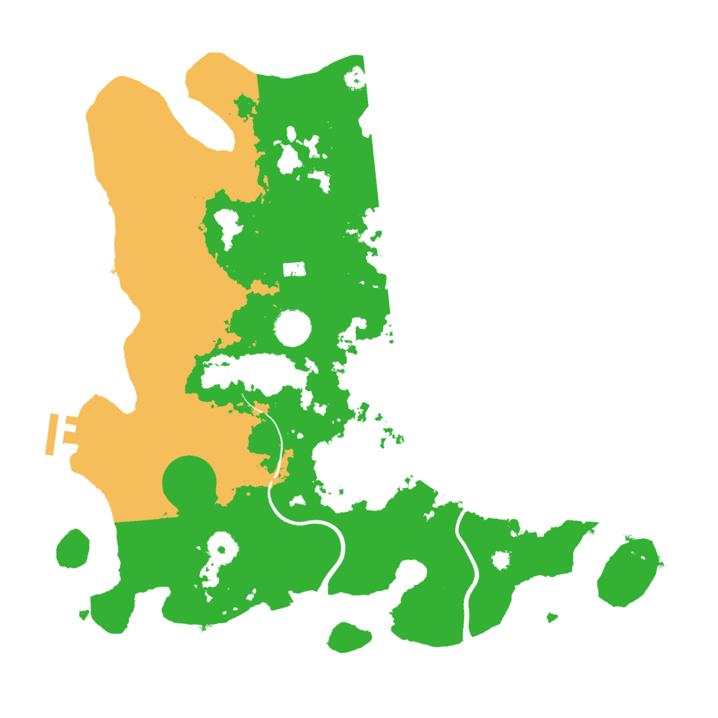 Biome Rust Map: Procedural Map, Size: 3500, Seed: 26303