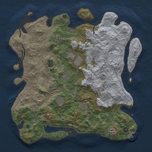 Thumbnail Rust Map: Procedural Map, Size: 4250, Seed: 2333, 20 Monuments