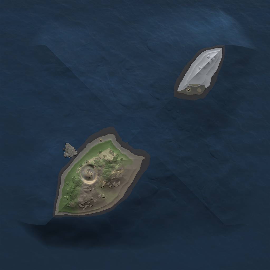 Rust Map: Procedural Map, Size: 1000, Seed: 1106740256, 3 Monuments