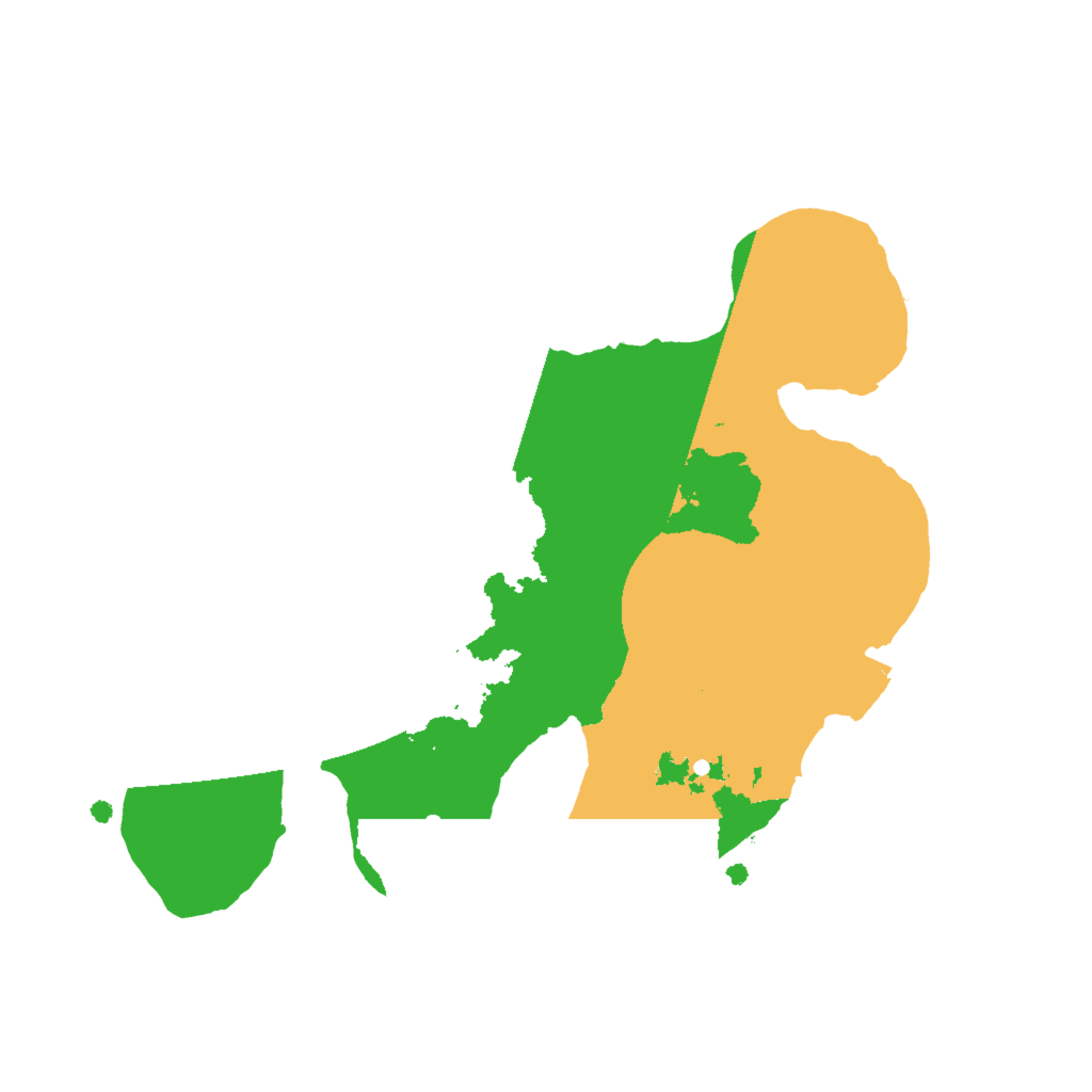 Biome Rust Map: Procedural Map, Size: 2000, Seed: 32443