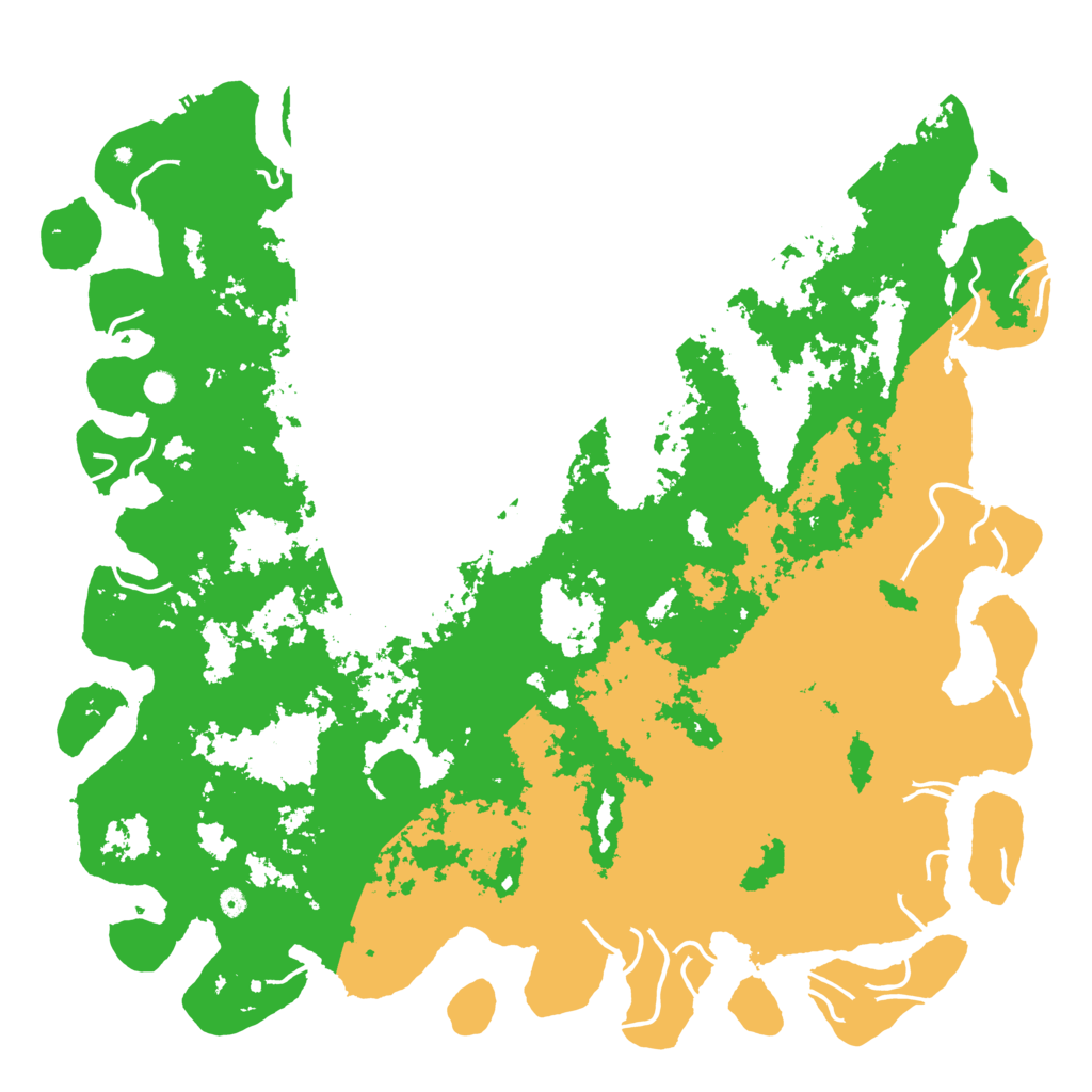 Biome Rust Map: Procedural Map, Size: 6000, Seed: 2102478533