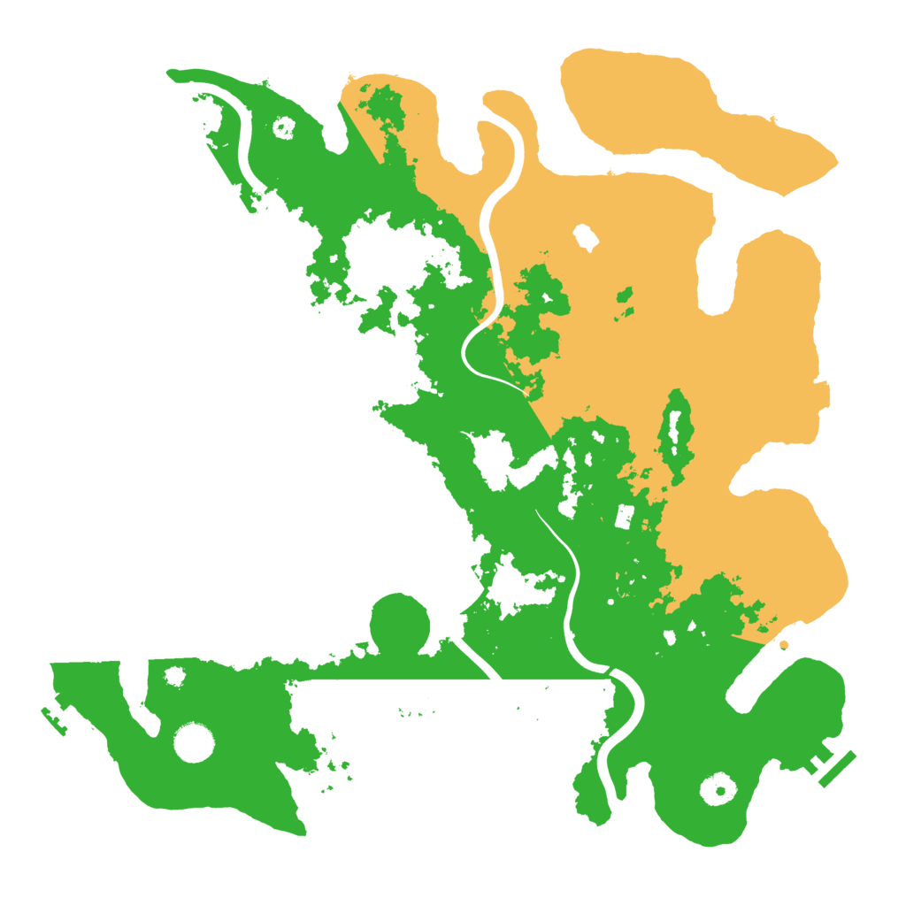Biome Rust Map: Procedural Map, Size: 4000, Seed: 461447