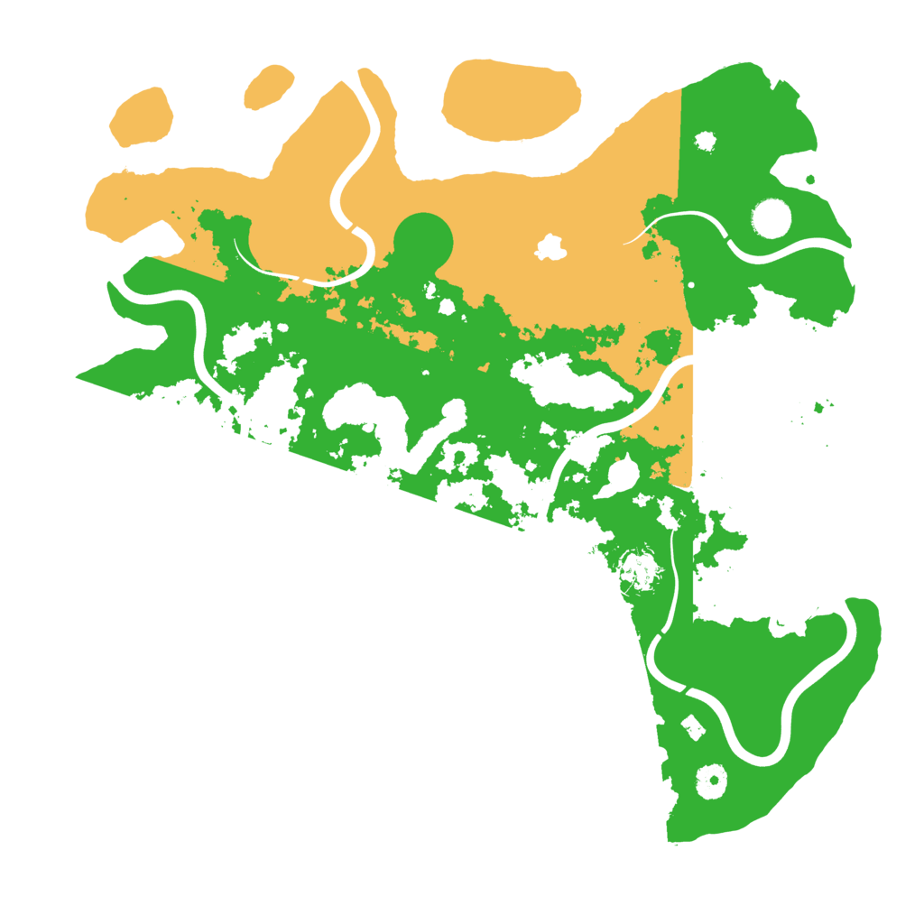 Biome Rust Map: Procedural Map, Size: 4100, Seed: 13732073