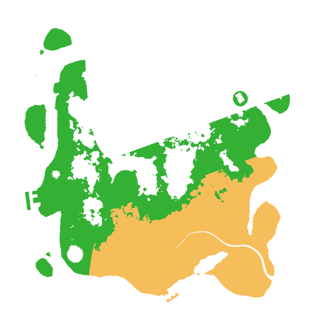 Biome Rust Map: Procedural Map, Size: 3500, Seed: 2018225809