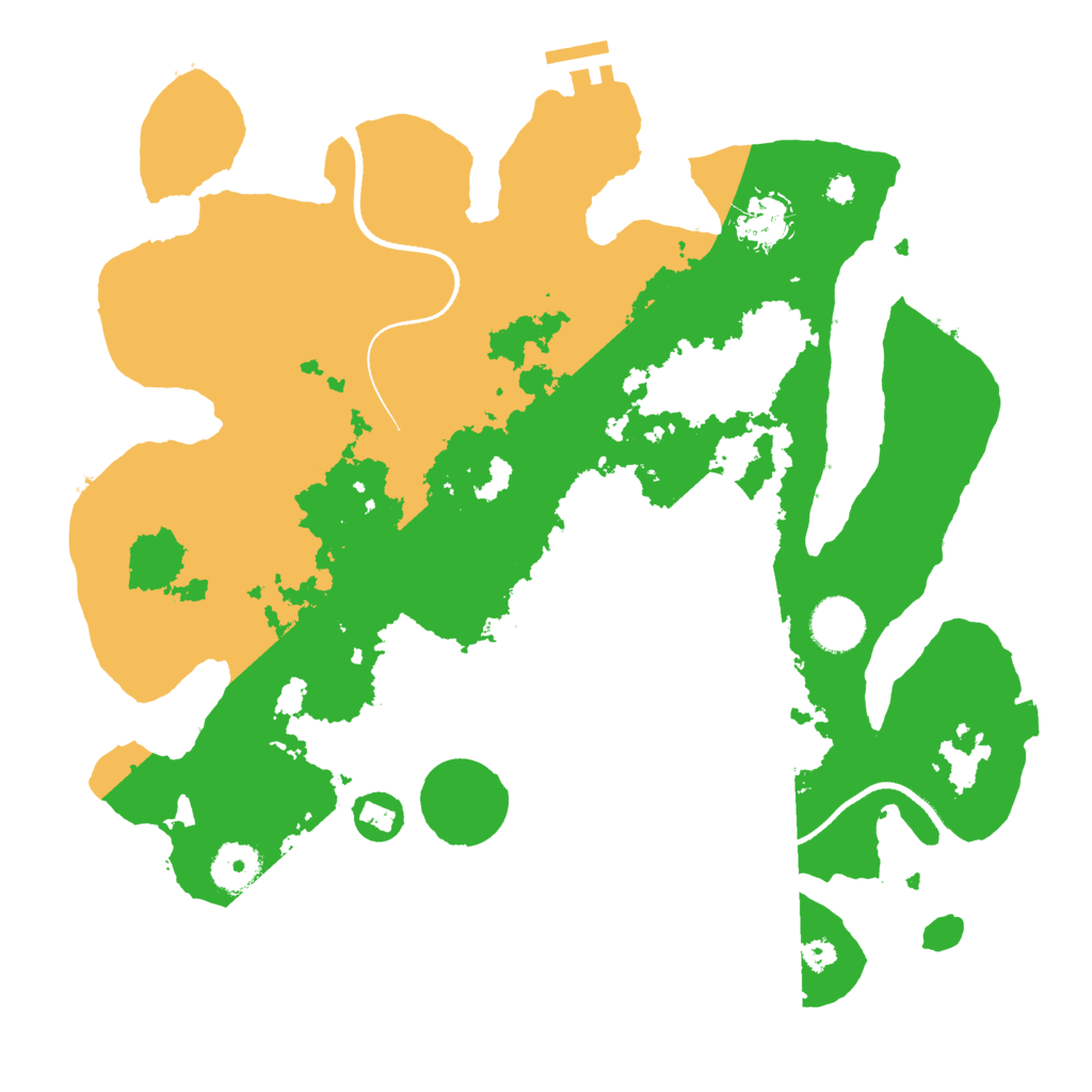 Biome Rust Map: Procedural Map, Size: 3500, Seed: 517582776