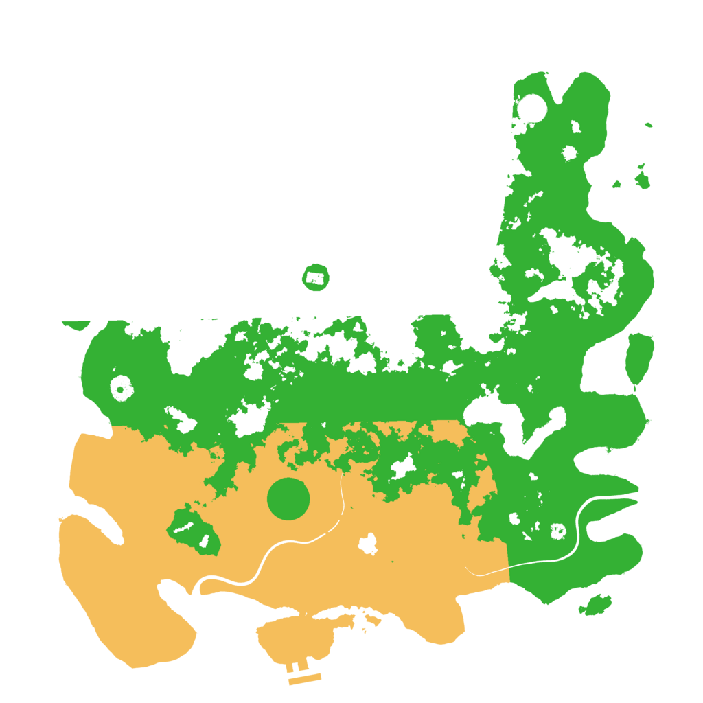 Biome Rust Map: Procedural Map, Size: 4350, Seed: 5674333