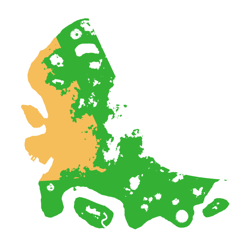 Biome Rust Map: Procedural Map, Size: 3500, Seed: 622158926