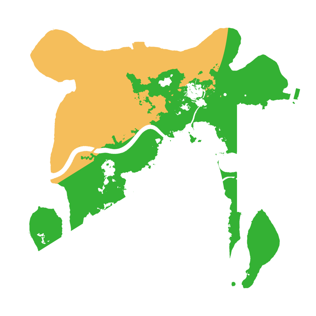 Biome Rust Map: Procedural Map, Size: 3000, Seed: 15619