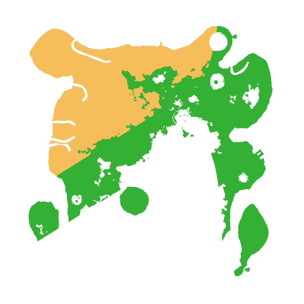 Biome Rust Map: Procedural Map, Size: 3000, Seed: 15619