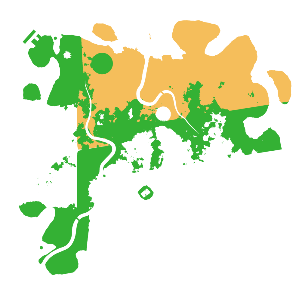 Biome Rust Map: Procedural Map, Size: 3800, Seed: 13893457