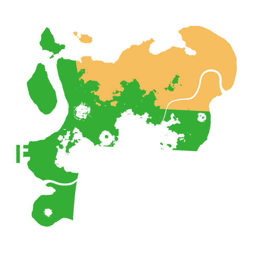 Biome Rust Map: Procedural Map, Size: 3000, Seed: 338402304