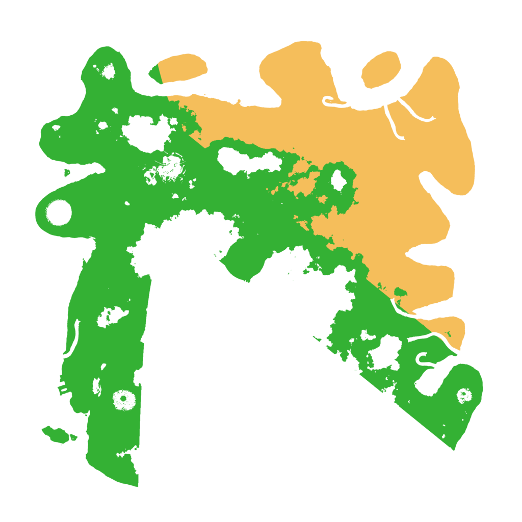 Biome Rust Map: Procedural Map, Size: 3600, Seed: 1120187832