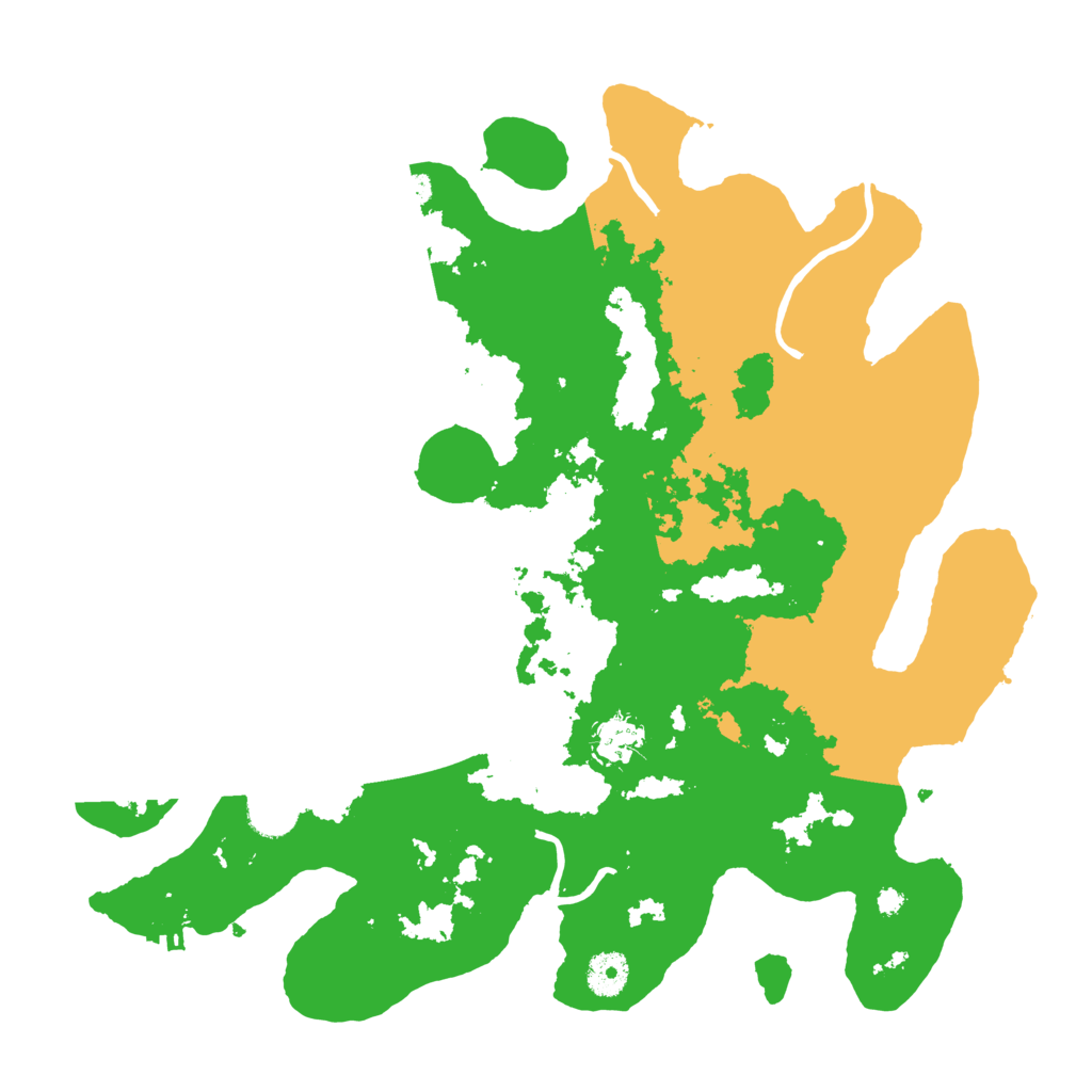 Biome Rust Map: Procedural Map, Size: 3800, Seed: 77968096