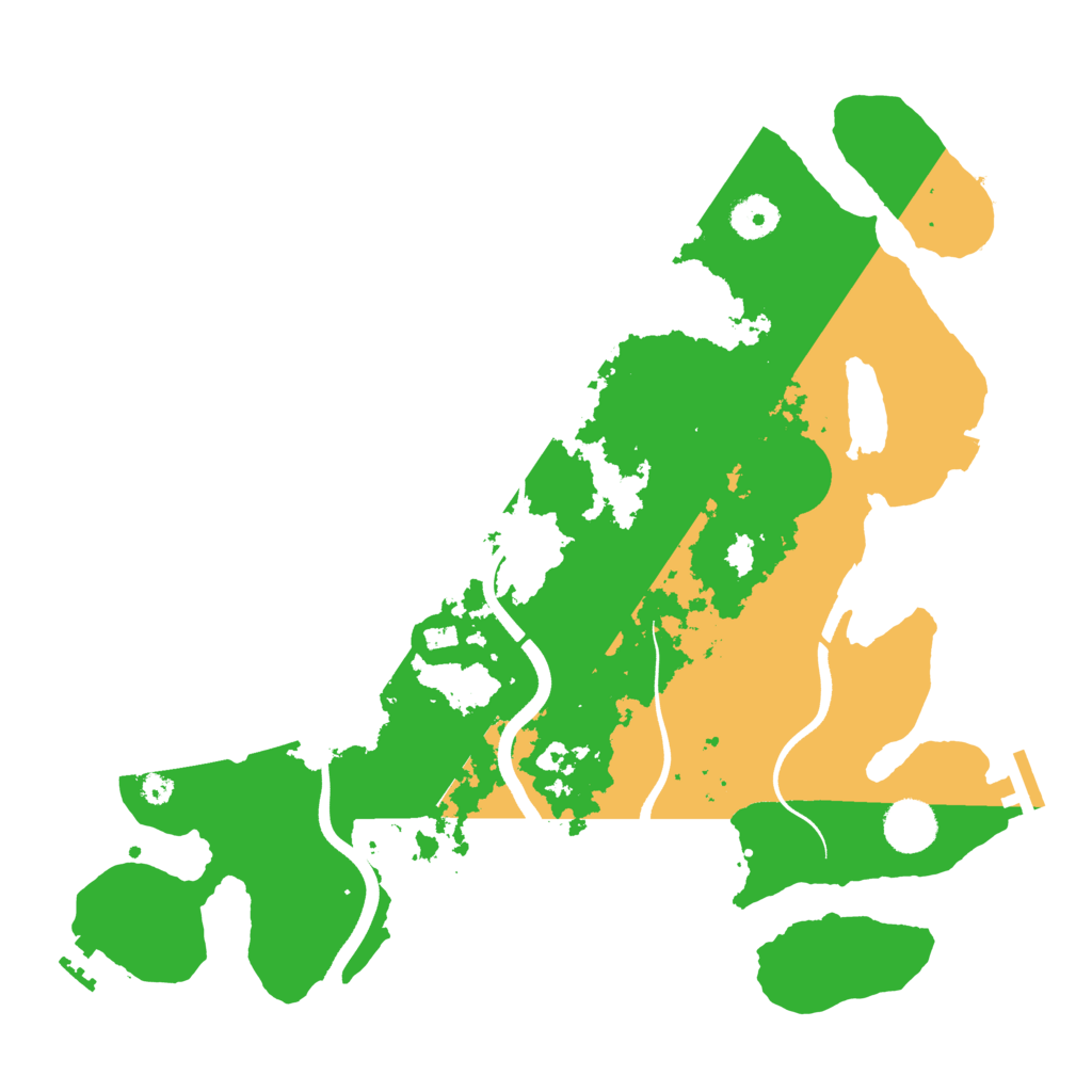 Biome Rust Map: Procedural Map, Size: 3650, Seed: 52834601