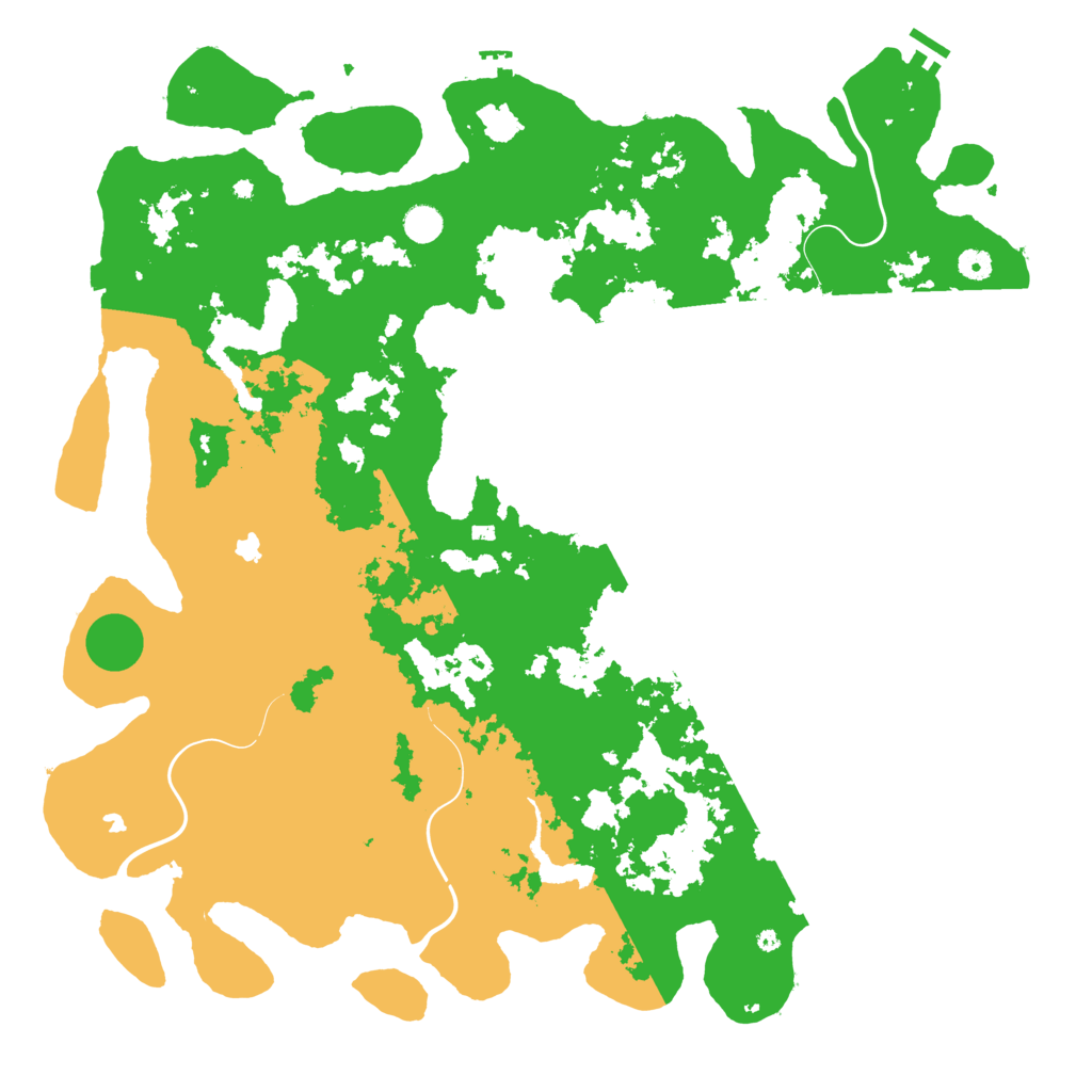 Biome Rust Map: Procedural Map, Size: 5000, Seed: 12311111