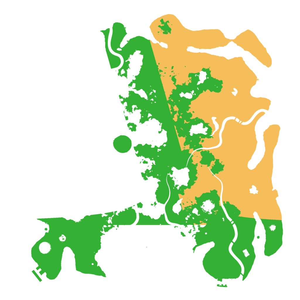 Biome Rust Map: Procedural Map, Size: 4500, Seed: 1280099398