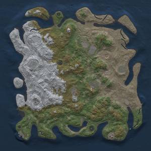 Thumbnail Rust Map: Procedural Map, Size: 4500, Seed: 1280099398, 18 Monuments