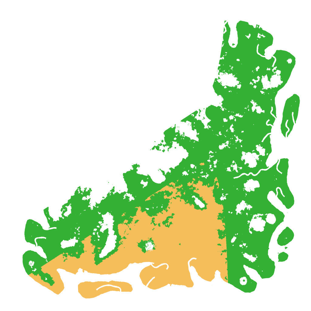 Biome Rust Map: Procedural Map, Size: 6000, Seed: 39175